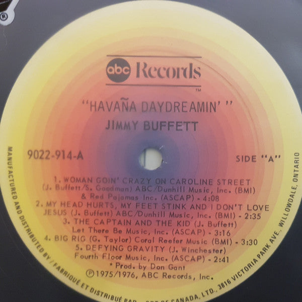 Jimmy Buffett : Havana Daydreamin' (LP, Gat)