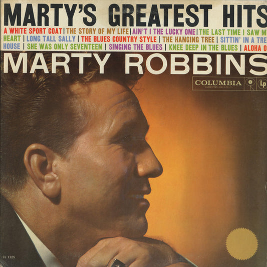 Marty Robbins : Marty's Greatest Hits (LP, Comp, Mono, 6-E)