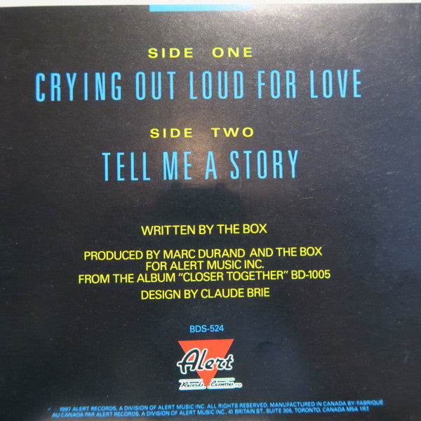 The Box (4) : Crying Out Loud For Love (7")