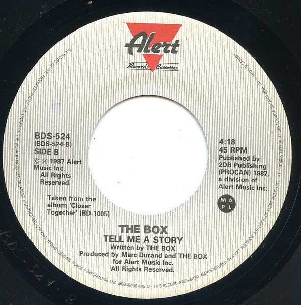 The Box (4) : Crying Out Loud For Love (7")