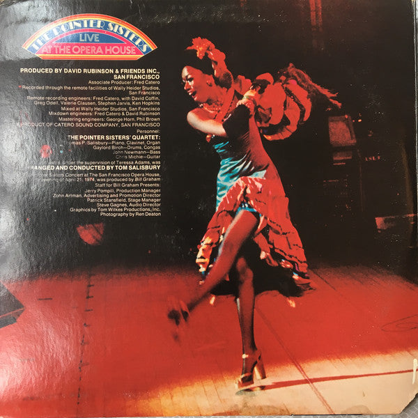 Pointer Sisters : The Pointer Sisters Live At The Opera House (2xLP, Album, Off)