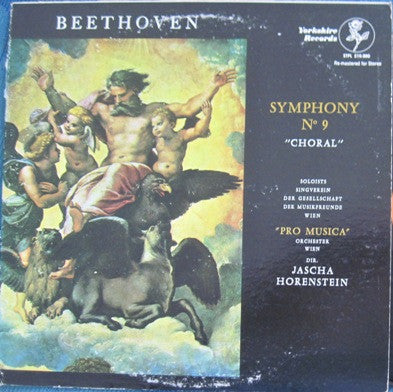 Ludwig van Beethoven - Singverein Der Gesellschaft Der Musikfreunde - Vienna Pro Musica Orchestra Conducted By Jascha Horenstein : Symphony No. 9 In D Minor, Op. 125 "Choral" (LP, RM)