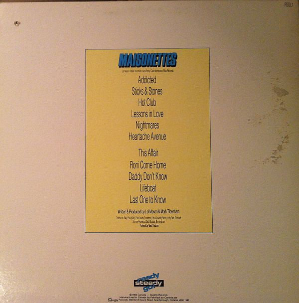 The Maisonettes : Maisonettes For Sale (LP, Album)