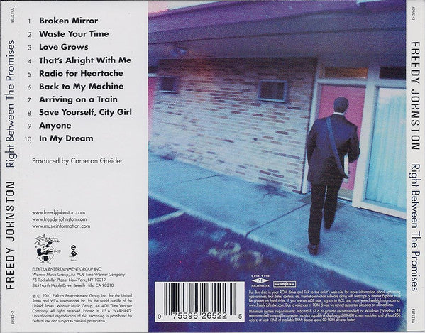 Freedy Johnston : Right Between The Promises (CD, Album)