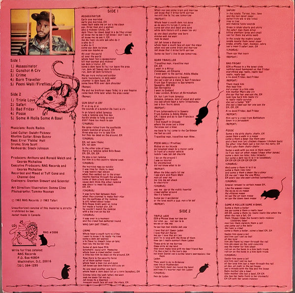 Eek-A-Mouse : Assassinator (LP, Album)