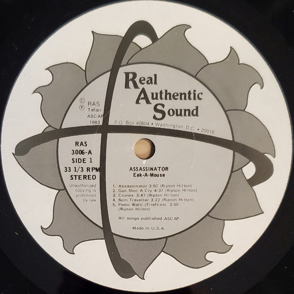Eek-A-Mouse : Assassinator (LP, Album)