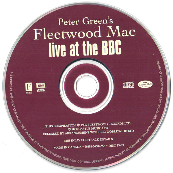 Fleetwood Mac : Live At The BBC (2xCD, Comp)