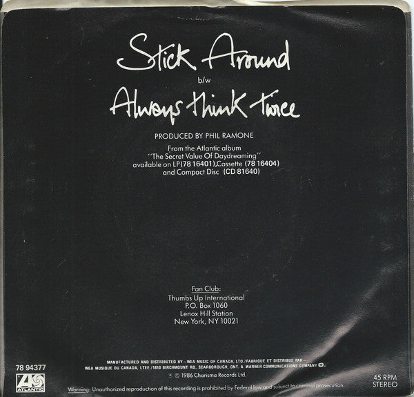 Julian Lennon : Stick Around (7", Single)