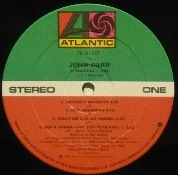 John Parr : John Parr (LP, Album)