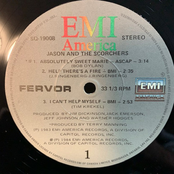 Jason & The Scorchers : Fervor (LP, MiniAlbum)