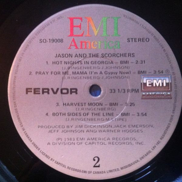 Jason & The Scorchers : Fervor (LP, MiniAlbum)
