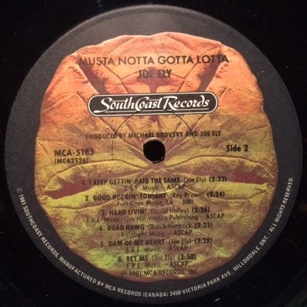 Joe Ely : Musta Notta Gotta Lotta (LP, Album)