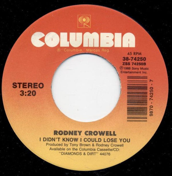 Rodney Crowell : Lovin' All Night (7")