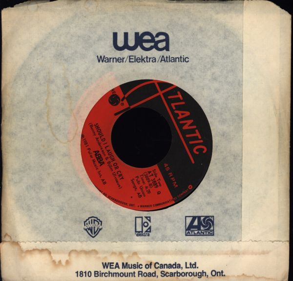 ABBA : When All Is Said And Done / Should I Laugh Or Cry (7", Single)
