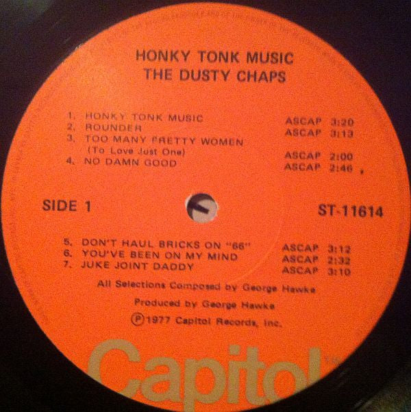 The Dusty Chaps : Honky Tonk Music (LP, Album)