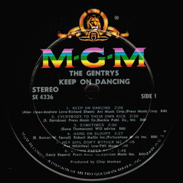 The Gentrys : Keep On Dancing (LP, Album, Wad)