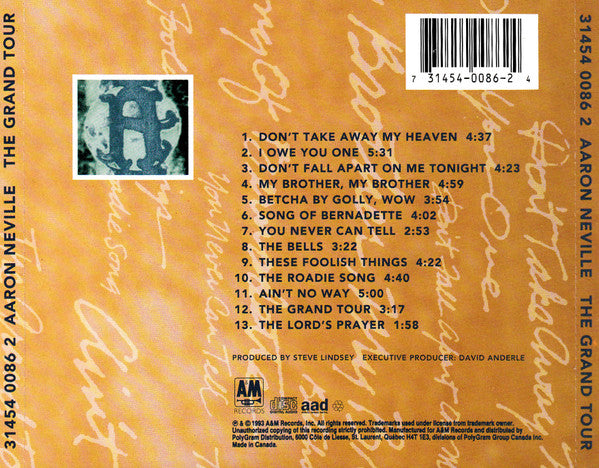 Aaron Neville : The Grand Tour (CD, Album)