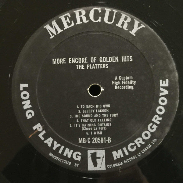 The Platters : More Encore Of Golden Hits (LP, Comp, Mono)