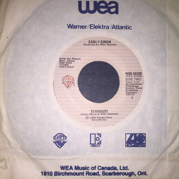 Carly Simon : Jesse / Stardust (7")