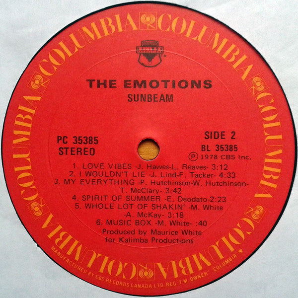 The Emotions : Sunbeam (LP, Album)