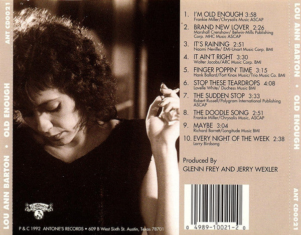 Lou Ann Barton : Old Enough (CD, Album)
