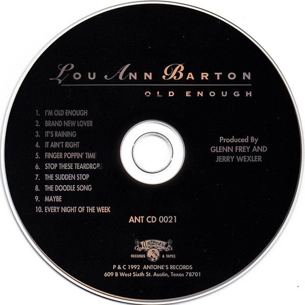 Lou Ann Barton : Old Enough (CD, Album)