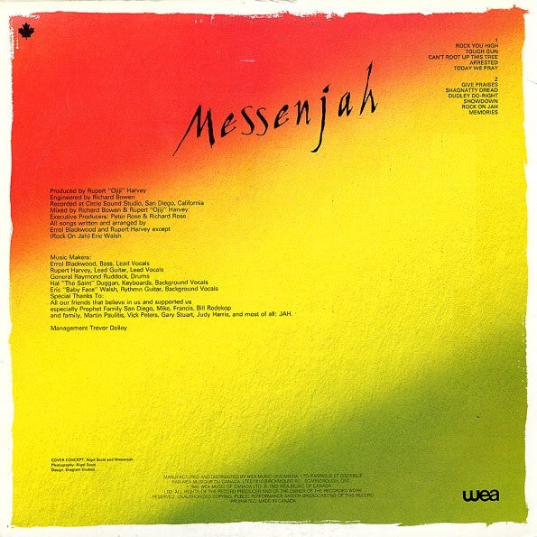 Messenjah : Rock You High (LP, Album)