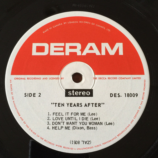 Ten Years After : Ten Years After (LP, Album)
