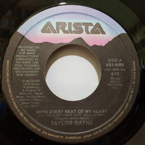 Taylor Dayne : With Every Beat Of My Heart (7")