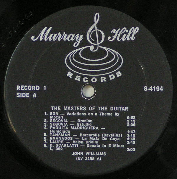 Andrés Segovia • Carlos Montoya • Laurindo Almeida • Manitas de Plata • Alirio Díaz • John Williams (7) • Narciso Yepes • Sabicas • Renata Tarragó : The Masters Of The Guitar (7xLP, Comp + Box)