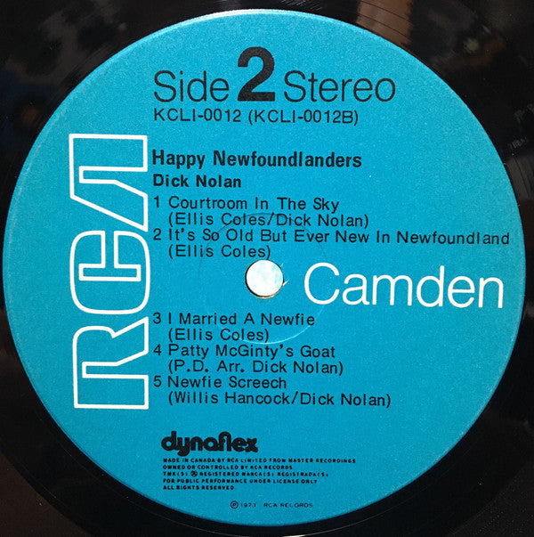 Dick Nolan (2) : Happy Newfoundlanders (LP, Album)