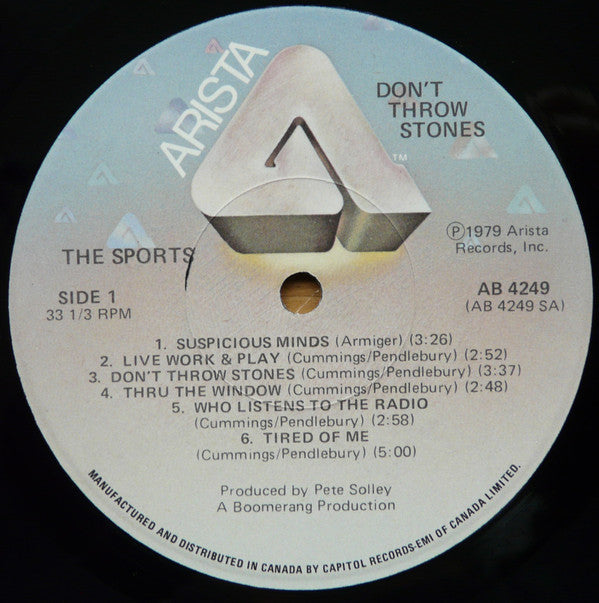 The Sports : Don't Throw Stones (LP, Album)