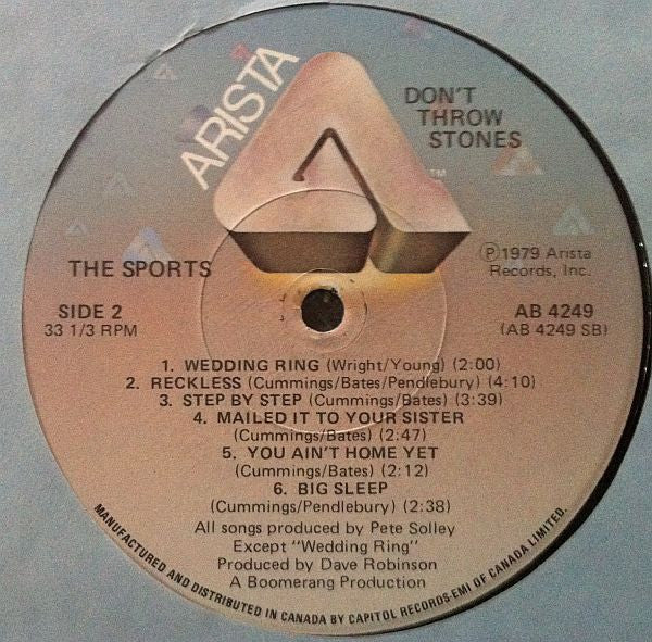 The Sports : Don't Throw Stones (LP, Album)