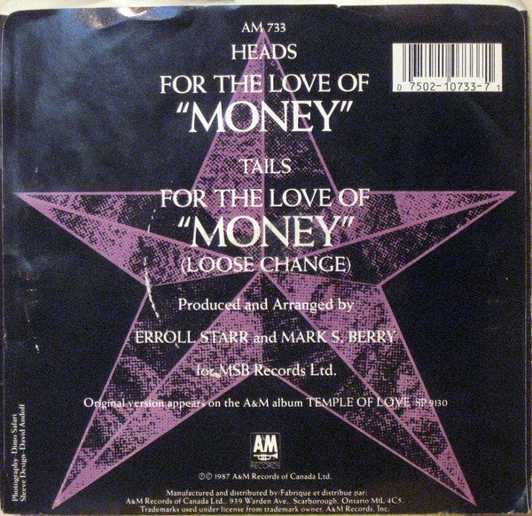 Erroll Starr : For The Love Of "Money" (7", Single)
