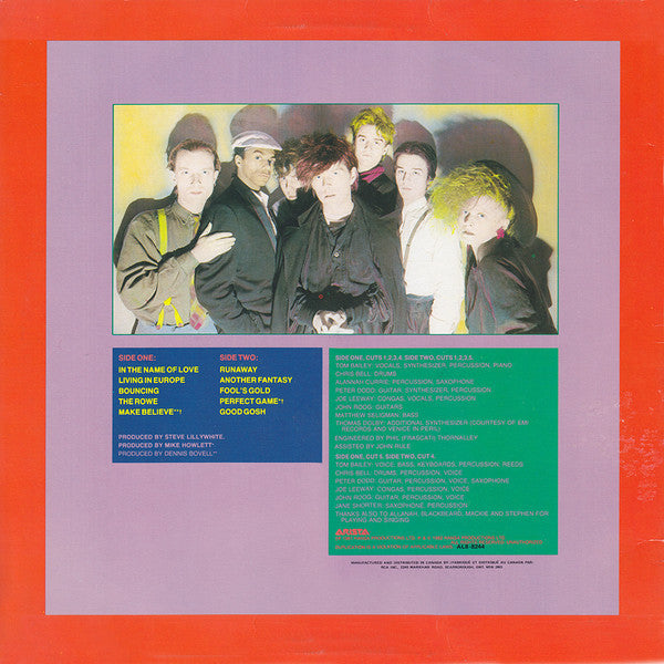 Thompson Twins : In The Name Of Love (LP, Album)
