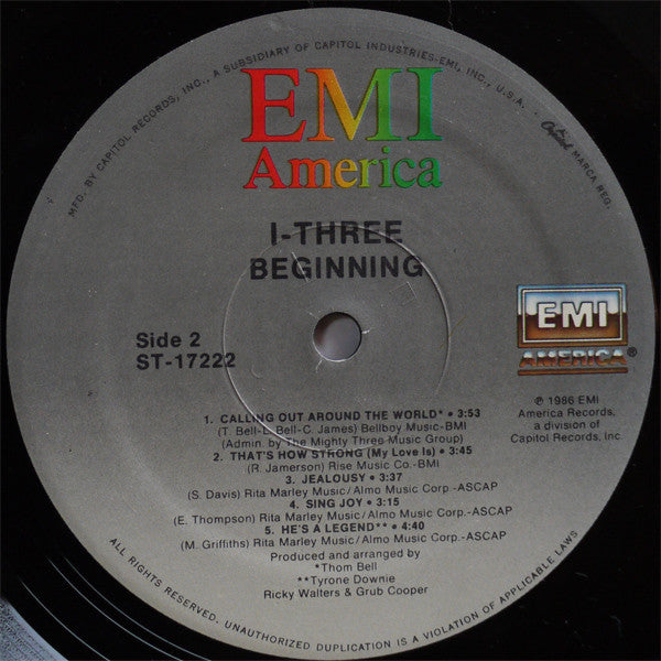 I Threes : Beginning (LP, Album)