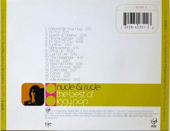 Iggy Pop : Nude & Rude: The Best Of Iggy Pop (CD, Comp)