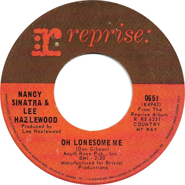 Nancy Sinatra & Lee Hazlewood : Some Velvet Morning (7", Single)