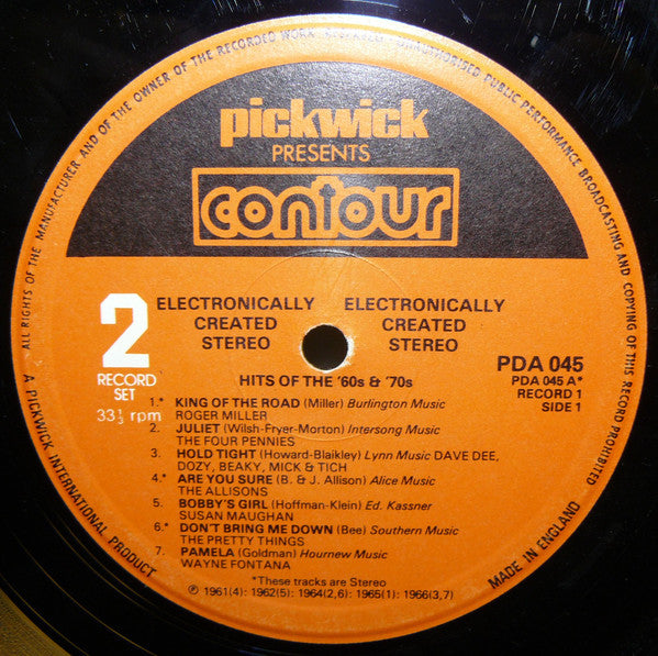 Various : Hits Of The 60's And 70's (2xLP, Comp)