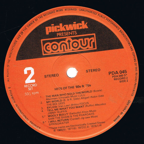 Various : Hits Of The 60's And 70's (2xLP, Comp)