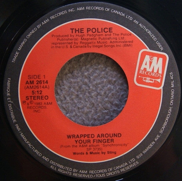 The Police : Wrapped Around Your Finger (7", Single)