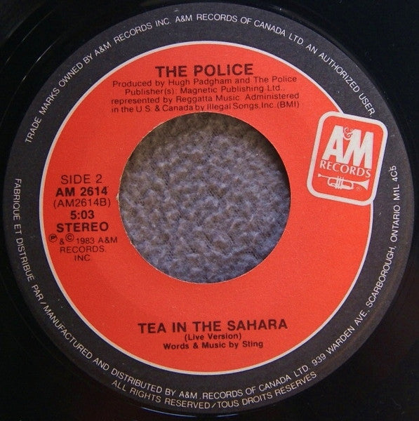 The Police : Wrapped Around Your Finger (7", Single)