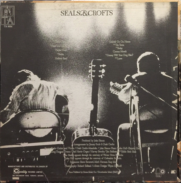 Seals & Crofts : Down Home (LP, Album)