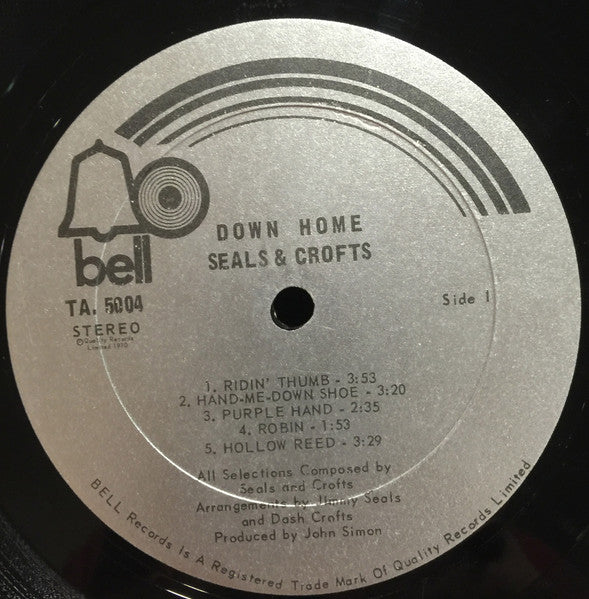 Seals & Crofts : Down Home (LP, Album)
