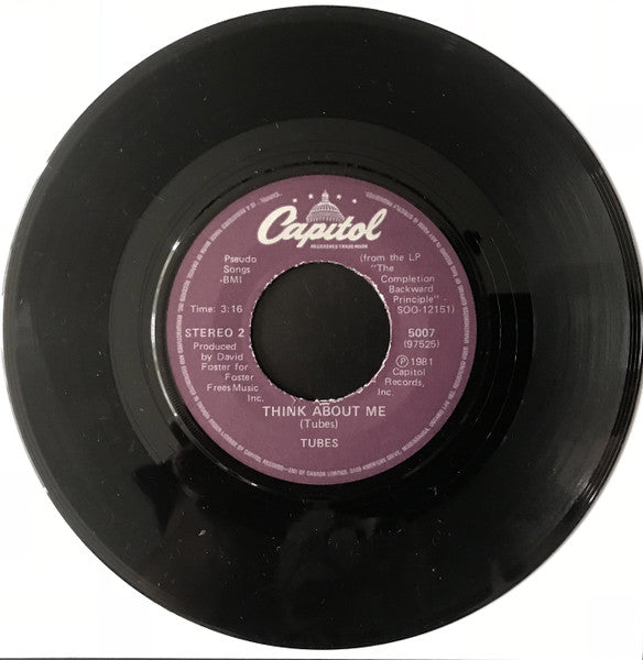 The Tubes : Don't Want To Wait Anymore (7", Single)