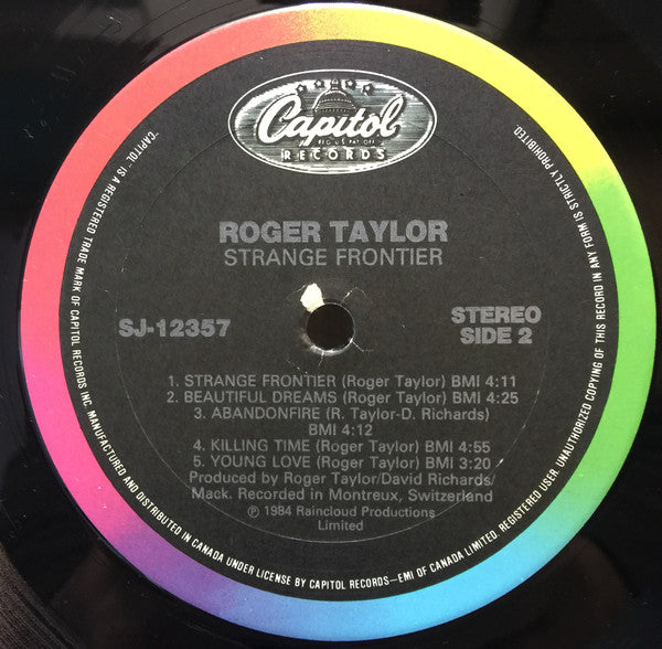 Roger Taylor : Strange Frontier (LP, Album)