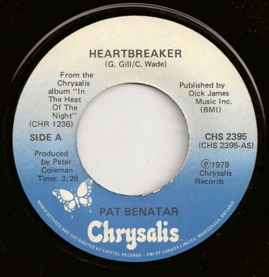 Pat Benatar : Heartbreaker (7", Single)