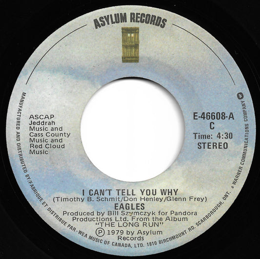 Eagles : I Can't Tell You Why (7", Single)