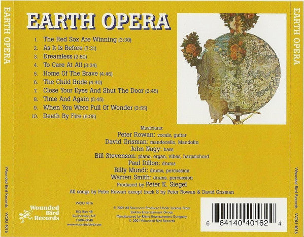 Earth Opera : Earth Opera (CD, Album, RE)