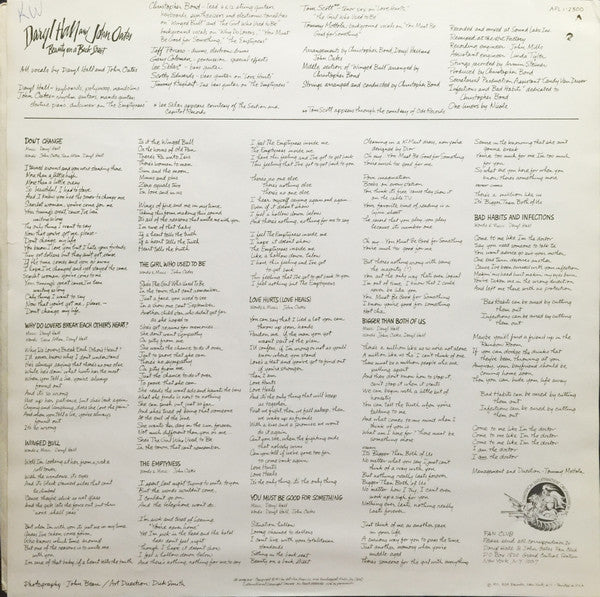Daryl Hall & John Oates : Beauty On A Back Street (LP, Album)